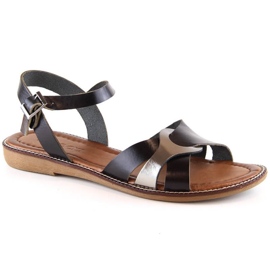 Sandales plates Potocki W RS64012 noir