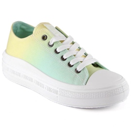 Baskets plateforme Big Star W INT1876A ombre vert