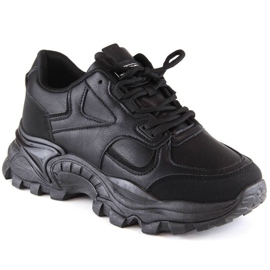Chaussures de sport sur la plate-forme eVento W EVE425A noir