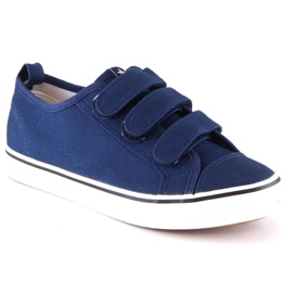 Baskets scratch News Jr EVE408C bleu marine