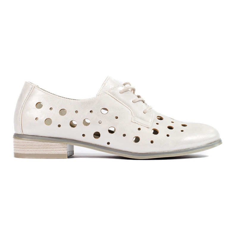 W. Potocki Chaussures à lacets femme ajourées Potocki argent