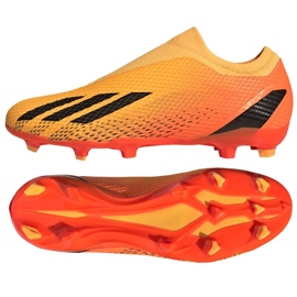 Chaussures de football Adidas X Speedportal.3 Ll Fg M GZ5067 orange oranges et rouges Chaussures de football Adidas X Speedportal.3 Ll Fg M GZ5067 orange oranges et rouges