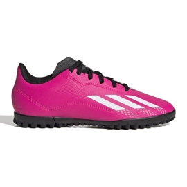 Chaussures de football Adidas X Speedportal.4 Tf Jr GZ2446 rose roses et violets Chaussures de football Adidas X Speedportal.4 Tf Jr GZ2446 rose roses et violets