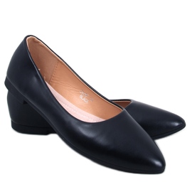 BM Ballerines semelle intérieure en cuir Trento Black le noir