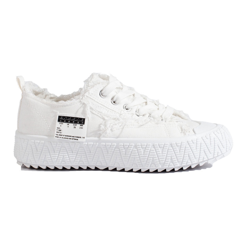 Baskets à plateforme blanches Shelovet