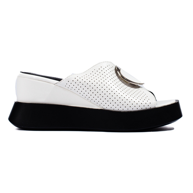 Sandales compensées blanches Shelovet