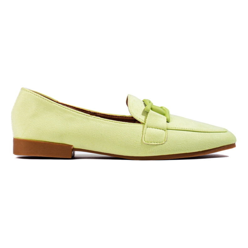 Mocassins femme en daim Shelovet vert