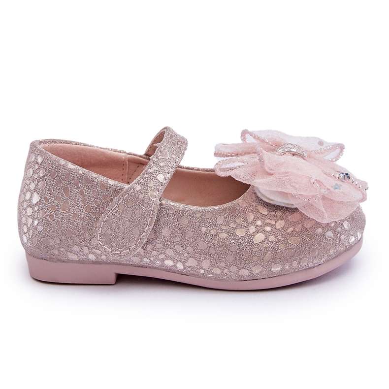 Ballerines Enfant Avec Noeud Et Velcro Paillettes Elisa Rose Argenté Ballerines Enfant Avec Noeud Et Velcro Paillettes Elisa Rose Argenté