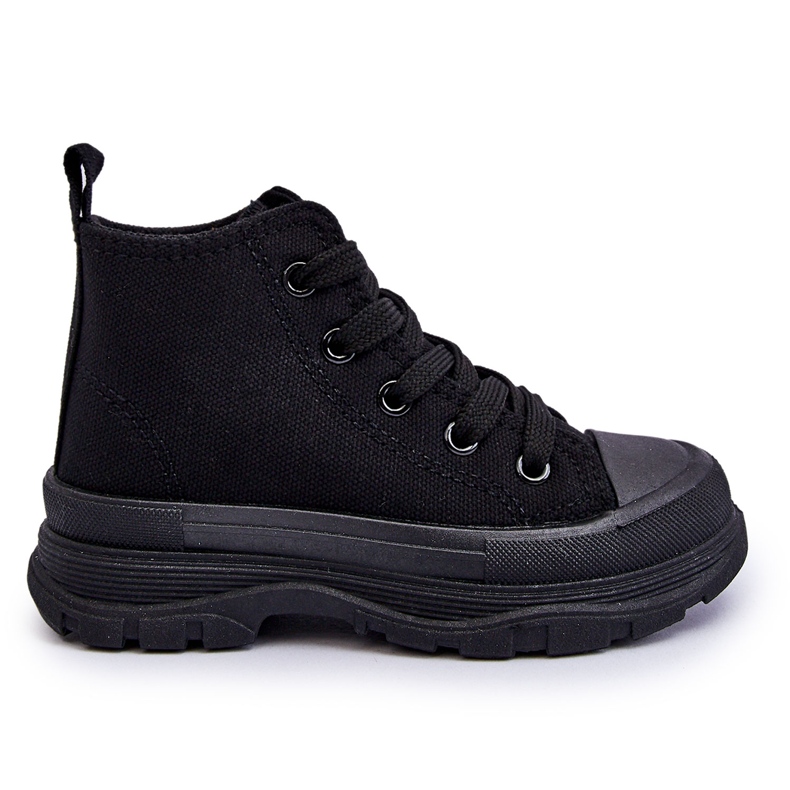 FR1 Baskets Montantes Enfant Black Freeze le noir