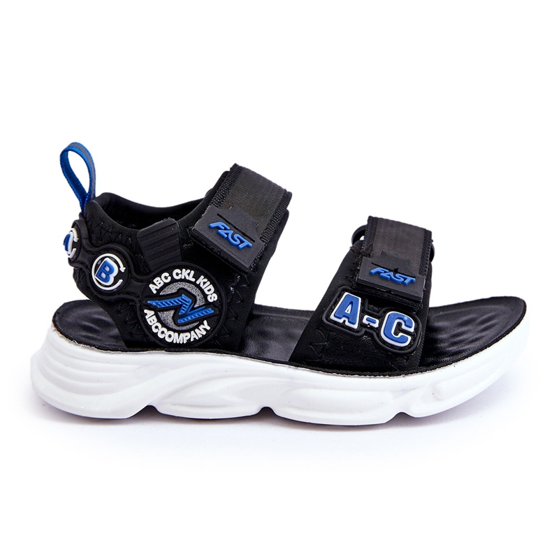 FR1 Sandales Light Enfant Noir et Bleu Maxel le noir