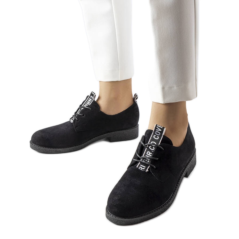 Chaussures en daim noir de Sunderland le noir