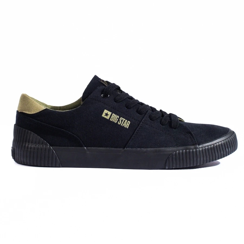Baskets noires pour hommes Big Star LL174009 le noir Baskets noires pour hommes Big Star LL174009 le noir