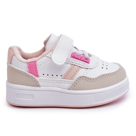 FR1 Chaussures de sport classiques pour enfants Marlin blanc et rose