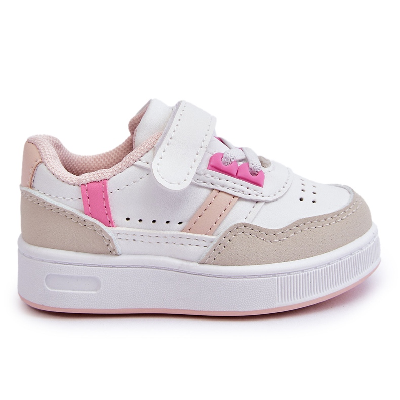 FR1 Chaussures de sport classiques pour enfants Marlin blanc et rose blanche