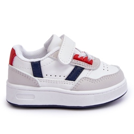 Chaussures de sport classiques pour enfants Marlin blanc et rouge
