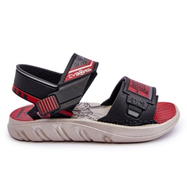 Sandales Enfant Grendene Kids JJ385011 Noir et Rouge le noir Sandales Enfant Grendene Kids JJ385011 Noir et Rouge le noir