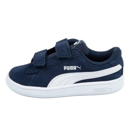 Puma Smash v2 Jr 365178 02 bleu Puma Smash v2 Jr 365178 02 bleu