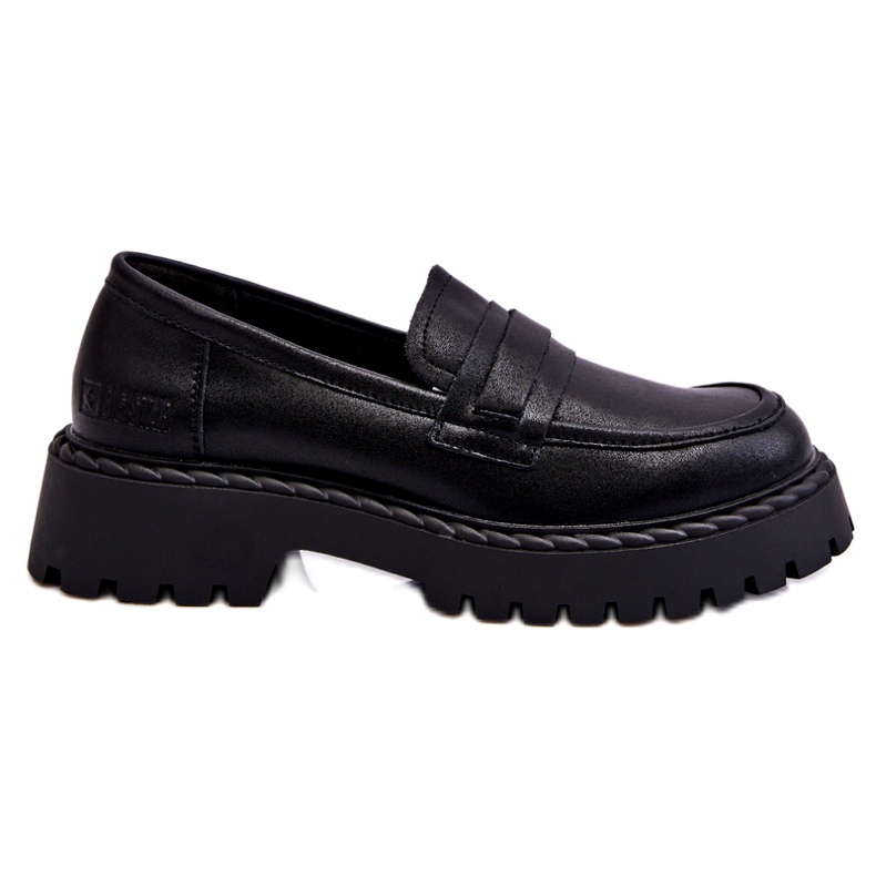 Mocassins Femme Big Star Cuir Chaussures LL274458 Noir le noir