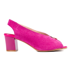 Sandales à talons hauts Shelovet roses pour femmes Sandales à talons hauts Shelovet roses pour femmes