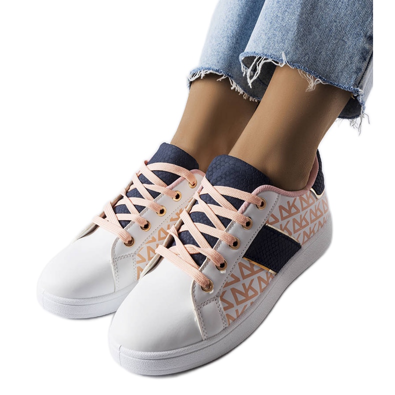 Inna Baskets blanches avec empiècements colorés de Kessla