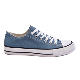 FR1 Baskets basses classiques pour femmes bleu clair Vegas