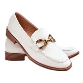 WS1 Mocassins Classiques Femme Blanc Lorien blanche