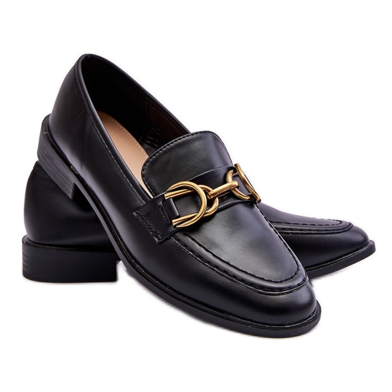 WS1 Mocassins Classiques Femme Noir Lorien le noir