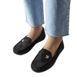Mocassins noirs pour femme de chez Clardoux