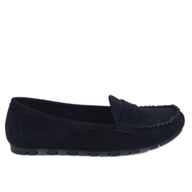 Seastar Anaya: Le mocassin daim noir pour femme le noir