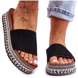 WR1 Chaussons en Daim Lisse pour Femme Noir Hayen