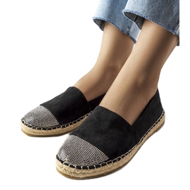 Inna Mocassins espadrilles noirs de Magali le noir