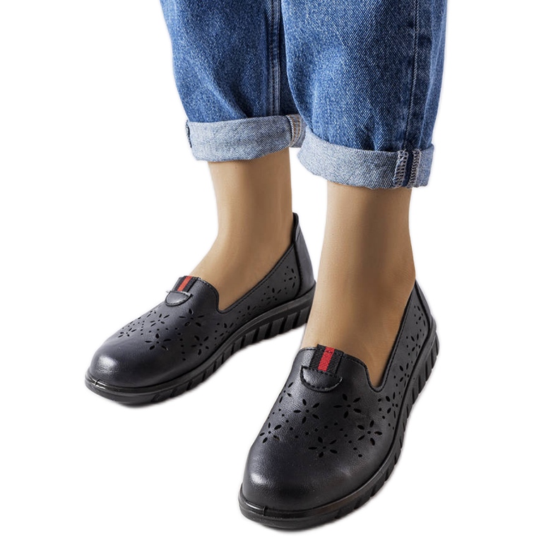 Mocassins légers noirs de Joli le noir Mocassins légers noirs de Joli le noir