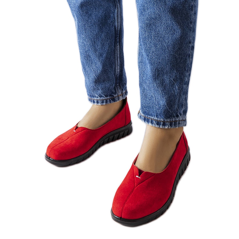 Mocassins légers rouges de Kheda Mocassins légers rouges de Kheda