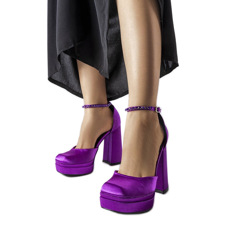 Inna Escarpins violets à talons Elida