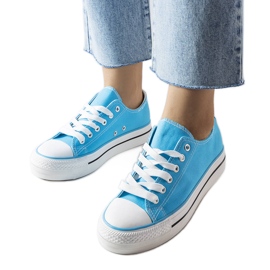 Inna Baskets à plateforme Freestyle bleues