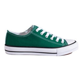 SHELOVET Baskets basses Vico vertes femme