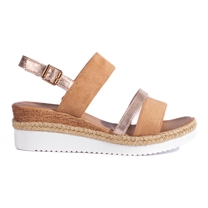 Sandales compensées Shelovet marron pour femme brun