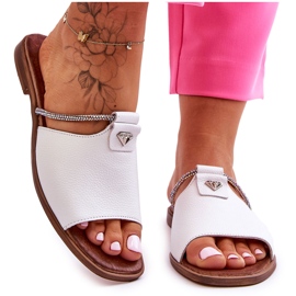 Sandales à Talons Plats pour Femme Nicole 2806/009 Blanc