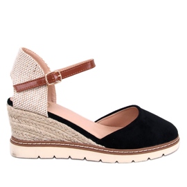 Espadrilles compensées Ellio noires le noir