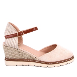 Espadrilles compensées Ellio Beige