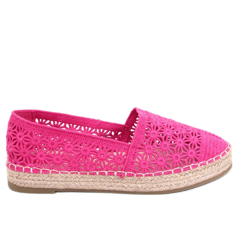 Espadrilles ajourées Terian Fuchsia Rose Rouge