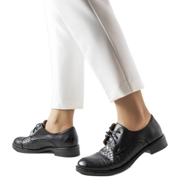 Derbies beiges LS5379 Taupe noir