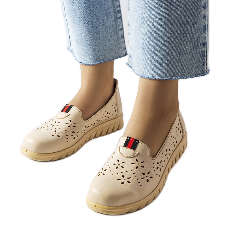 Mocassins légers beiges de Joli