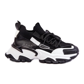 PS1 Baskets chaussettes à enfiler pour femmes Noir Keaton