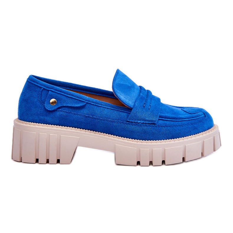 Chaussures à enfiler en daim pour femmes Bleu Fiorell