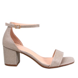 Sandales à talons Meghan Gold doré