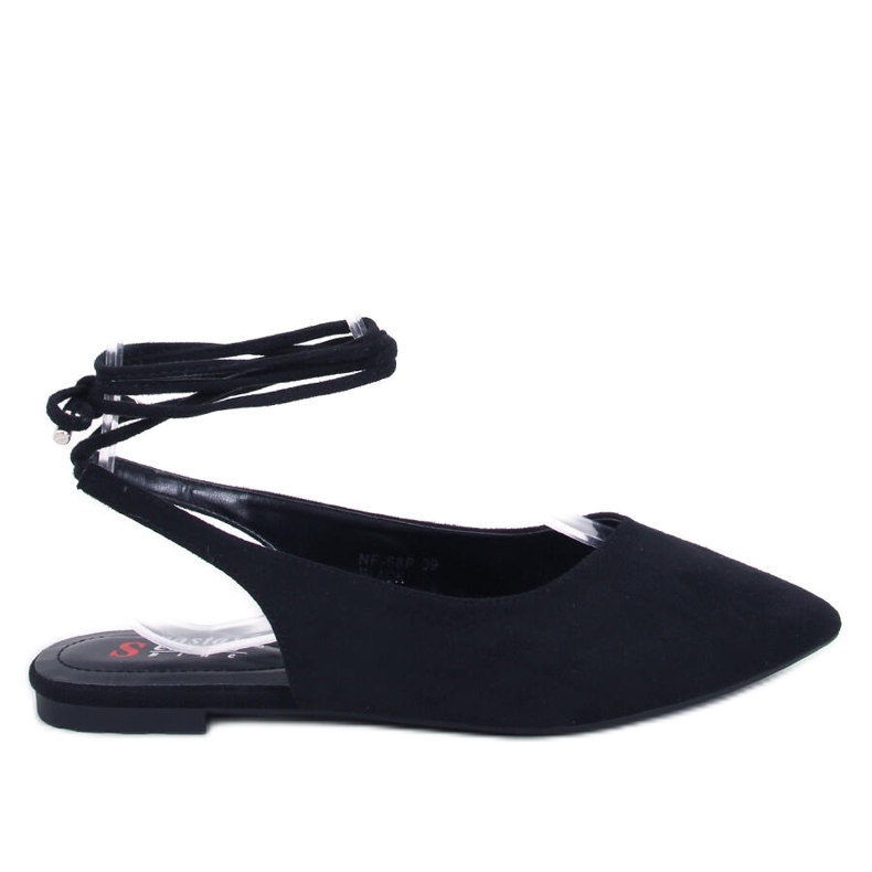 Pirson Ballerines à talon ouvert Noir le noir