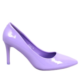 Charlotte Escarpins stiletto laqués mauve violet Charlotte Escarpins stiletto laqués mauve violet