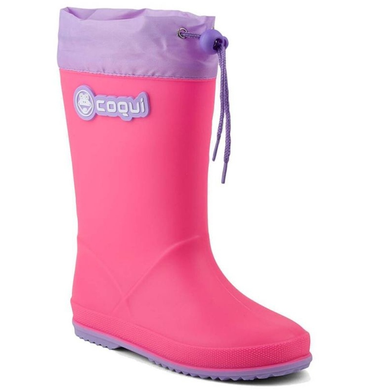 Bottes en caoutchouc Coqui Rainy Collar 8509-100-3602 rose Bottes en caoutchouc Coqui Rainy Collar 8509-100-3602 rose