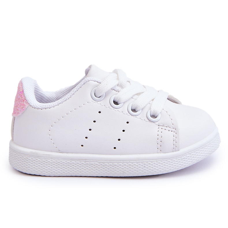 Chaussures de sport rose blanc des filles blanche